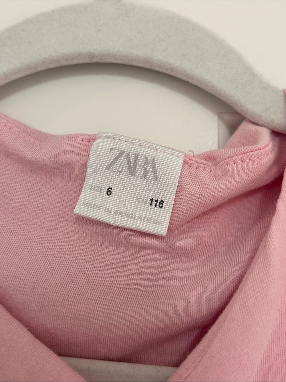 Zara Light Pink Shoulder Tee - Picture 3 of 3